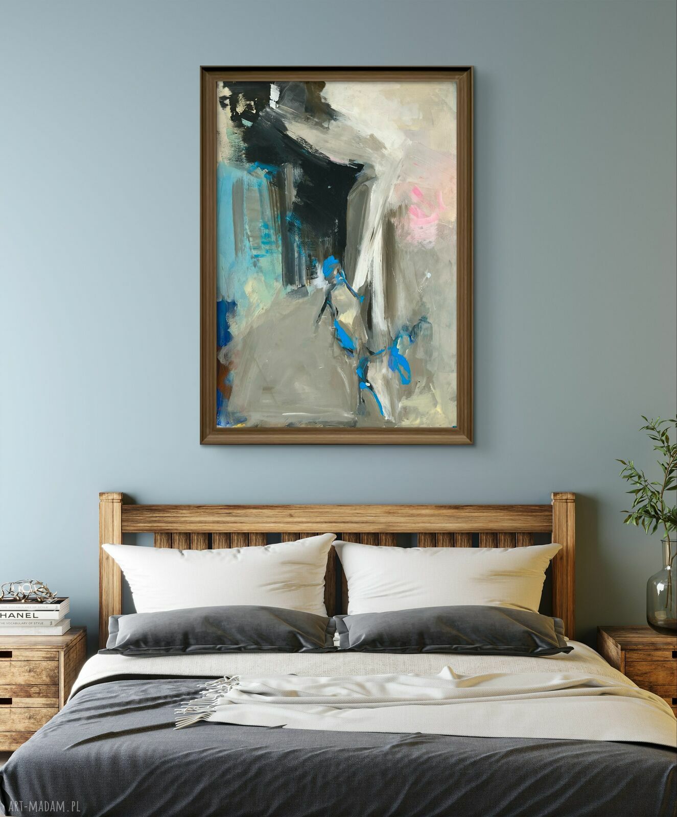 Szpilki - duży obraz kobieta 100x70 cm do sypialni akryl na papierze