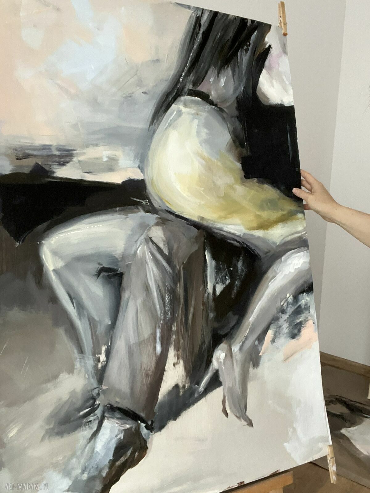 Szpilki - obraz 100x70 cm akryl na papierze