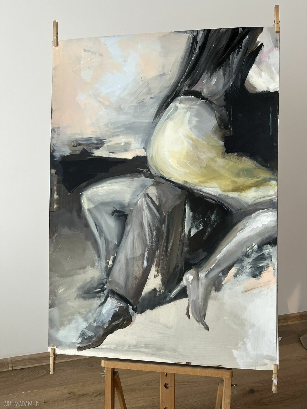 Szpilki - obraz 100x70 cm akryl na papierze