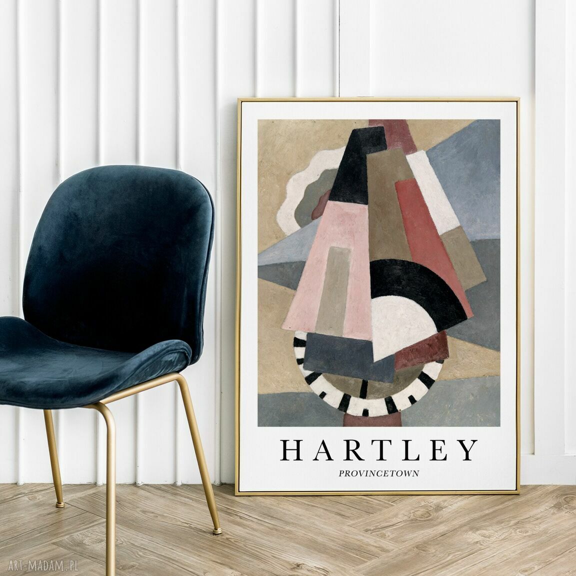 Plakat sztuka Hartley Provincetown 30x40 cm - kolorowa geometria do Twojego wnętrza