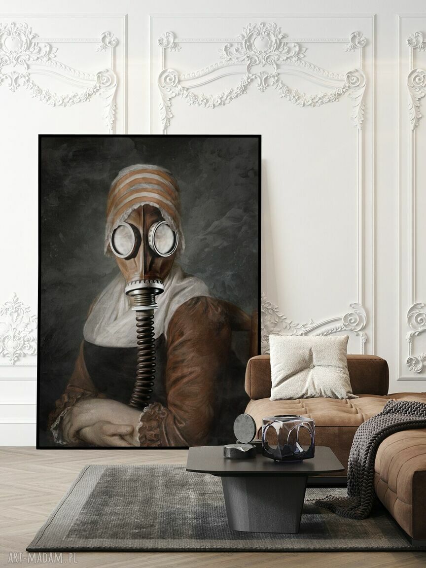 Plakat Sztuka w formacie A4 do salonu - Hogstudio