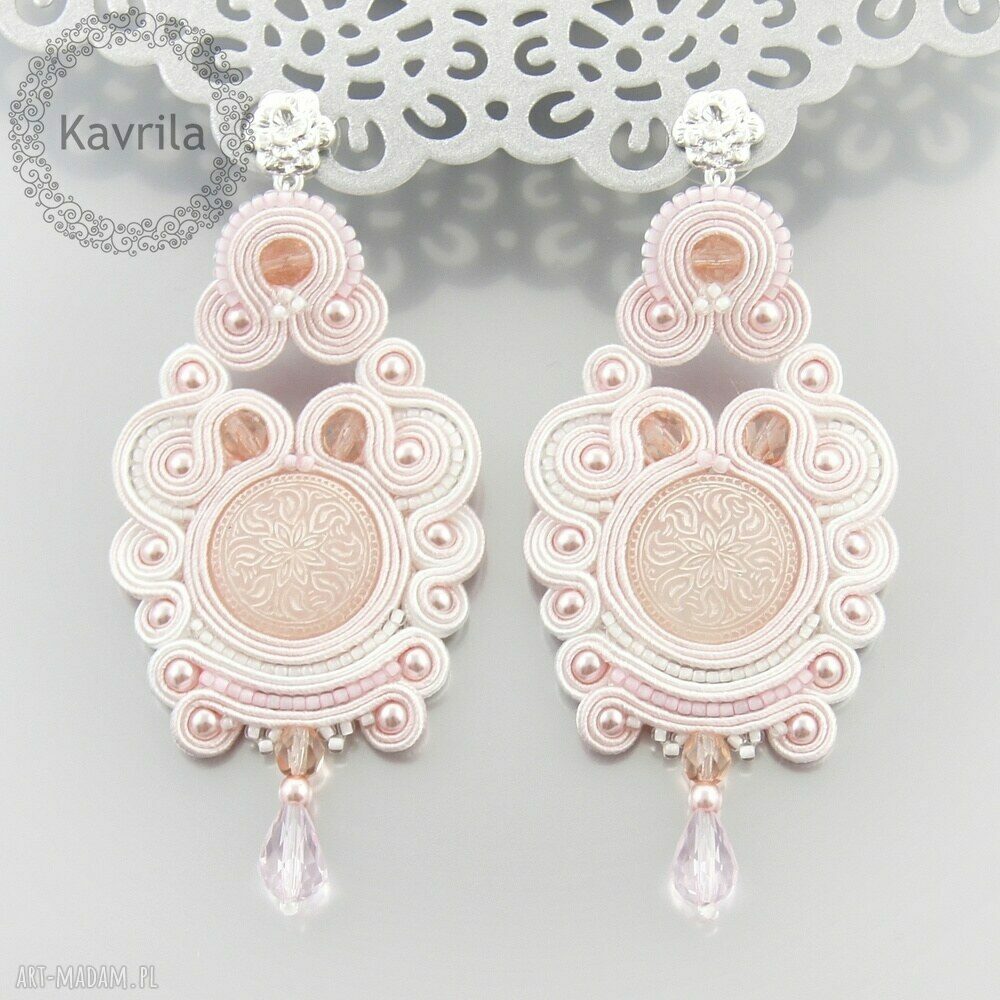 kolczyki soutache sweet etno Handmade