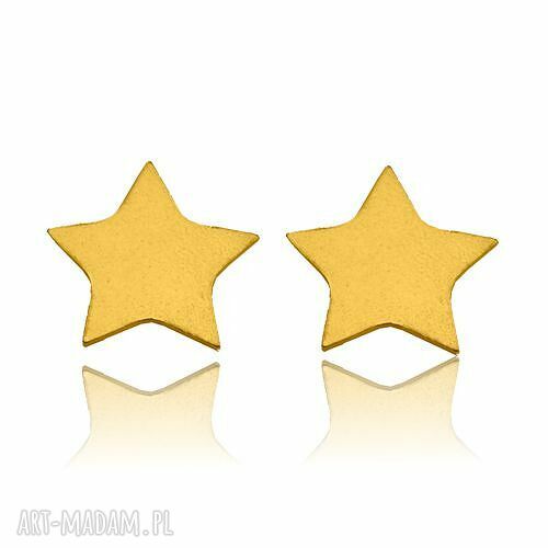 kolczyki gwiazdki złote sztyfty modowe delikatne kształcie