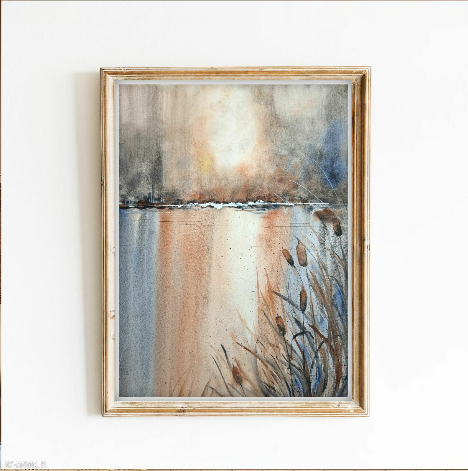 Szuwary 30x40 cm - akwarela Małgorzata Domańska