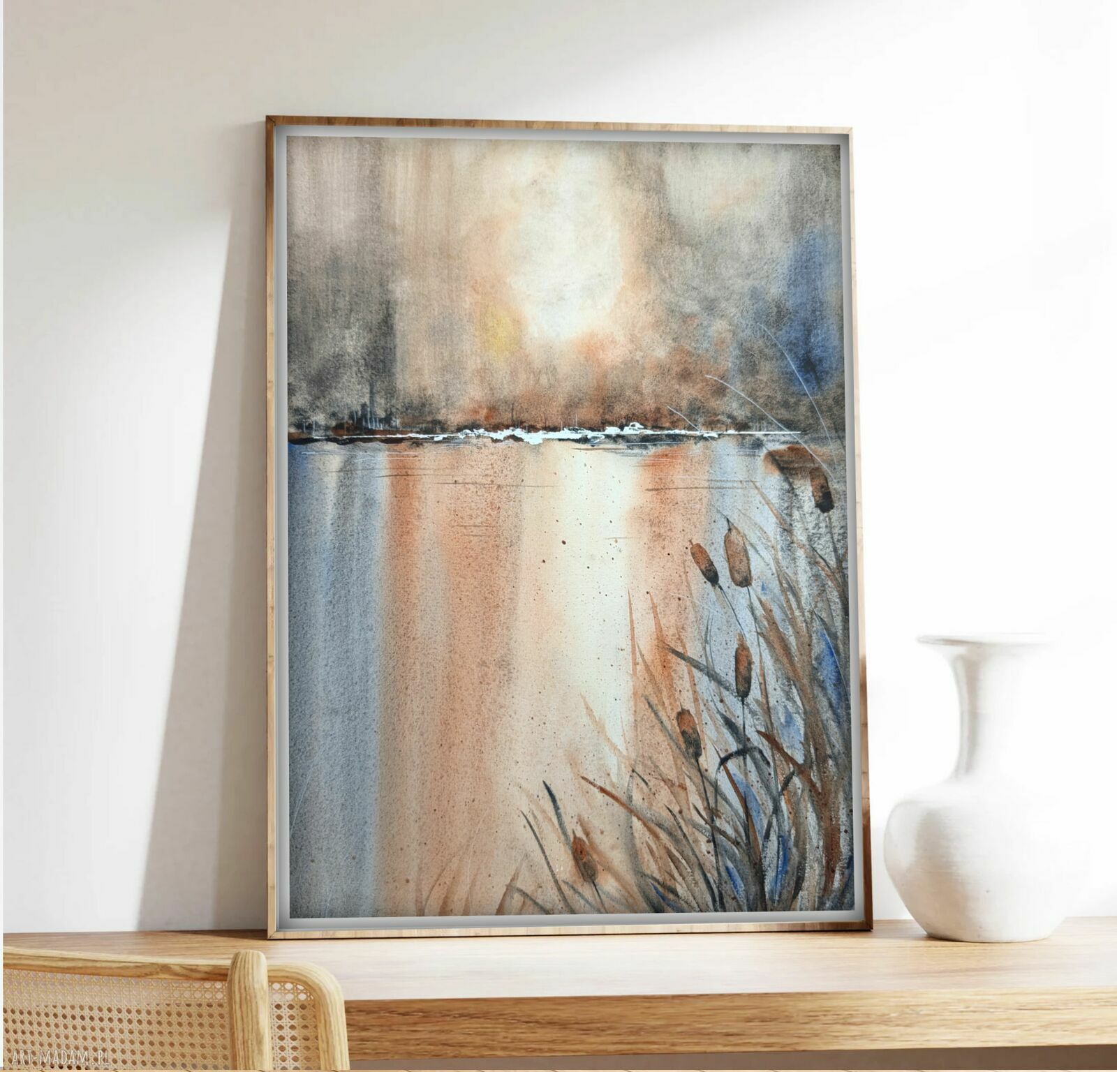 Szuwary 30x40 cm - akwarela Małgorzata Domańska