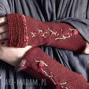 rękawiczki mitenki the wool art, na dłonie, na prezent