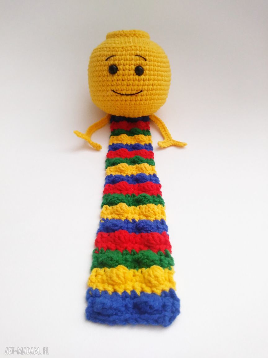 Szydełkowa zakładka do książki LEGO - rękodzieło Minimis