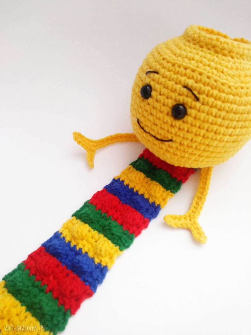 Szydełkowa zakładka do książki LEGO - rękodzieło Minimis