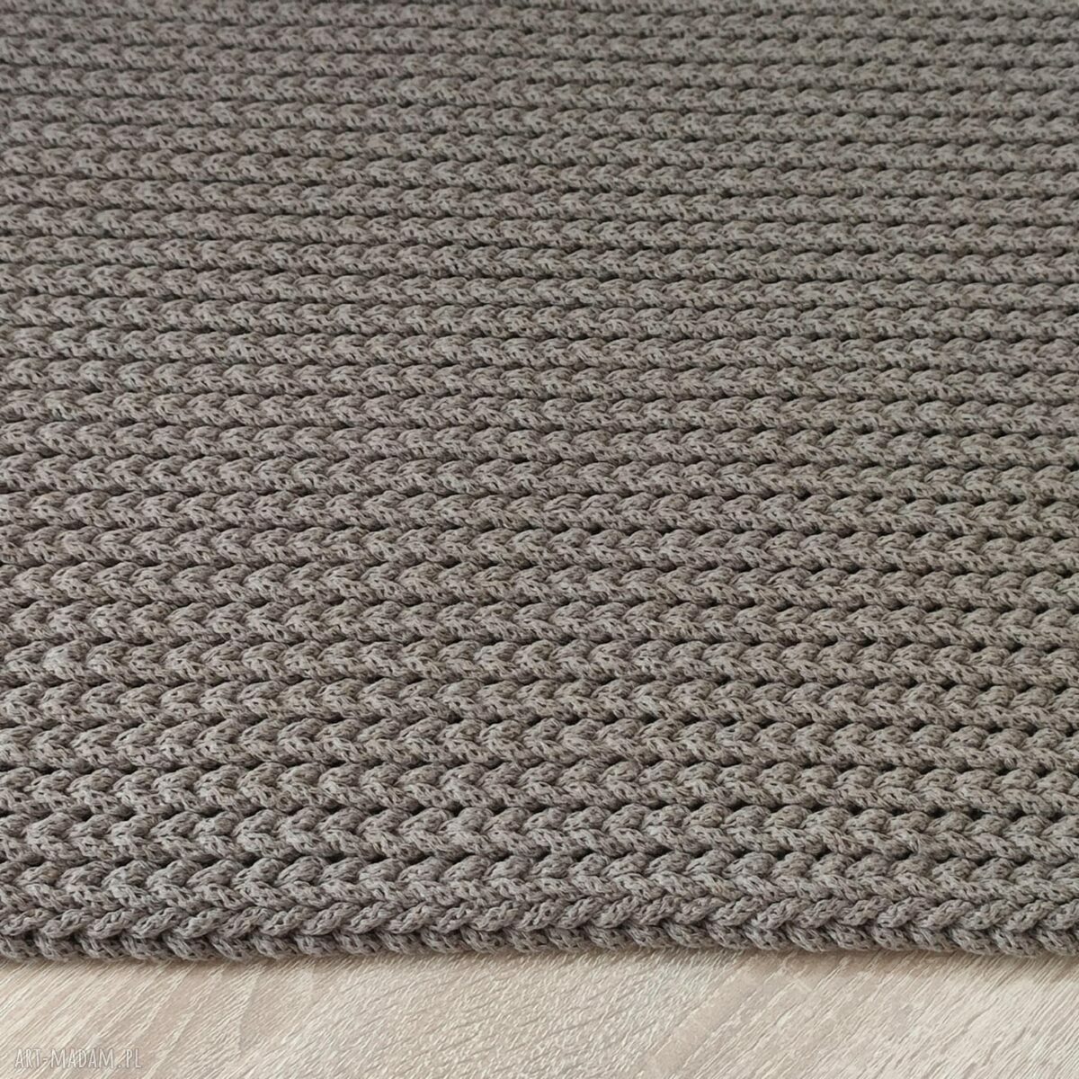 Podkładka szydełkowa ze sznurka bawełnianego 50x50 cm - boho na stół