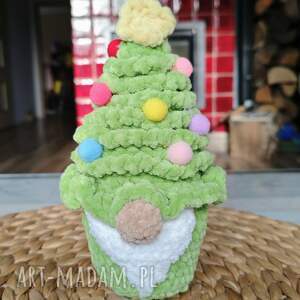 zwooczki szydełkowy krasnal choinka maskotka handmade