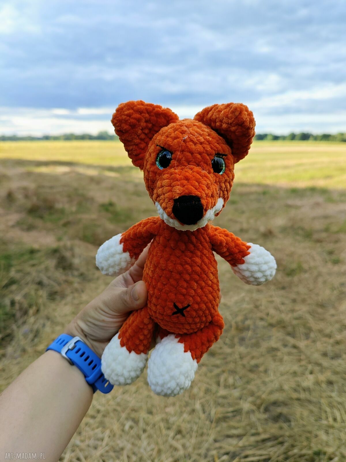 maskotki: Szydełkowy lisek Ręcznie zrobione