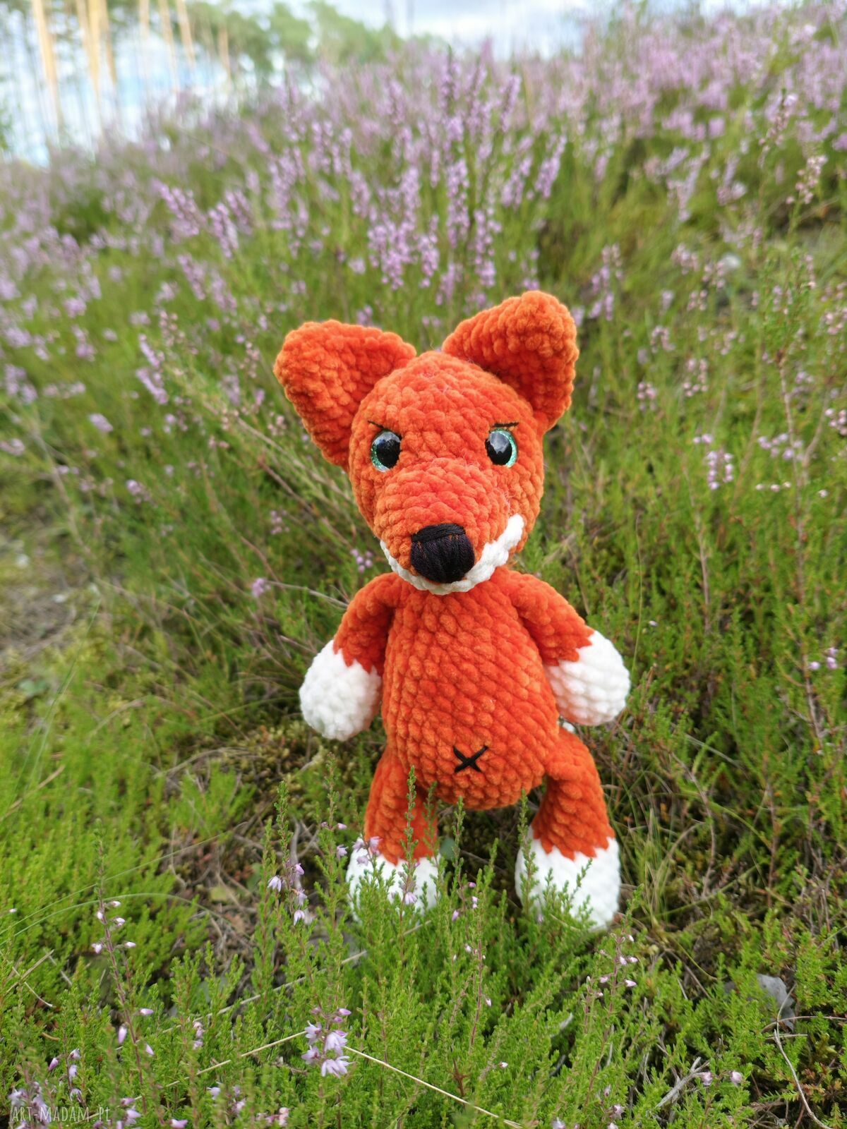 maskotki: Szydełkowy lisek Ręcznie zrobione