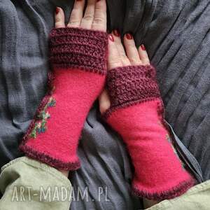 rękawiczki mitenki - kolorowe rękawiczki