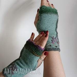 wełniane rękawiczki the wool art