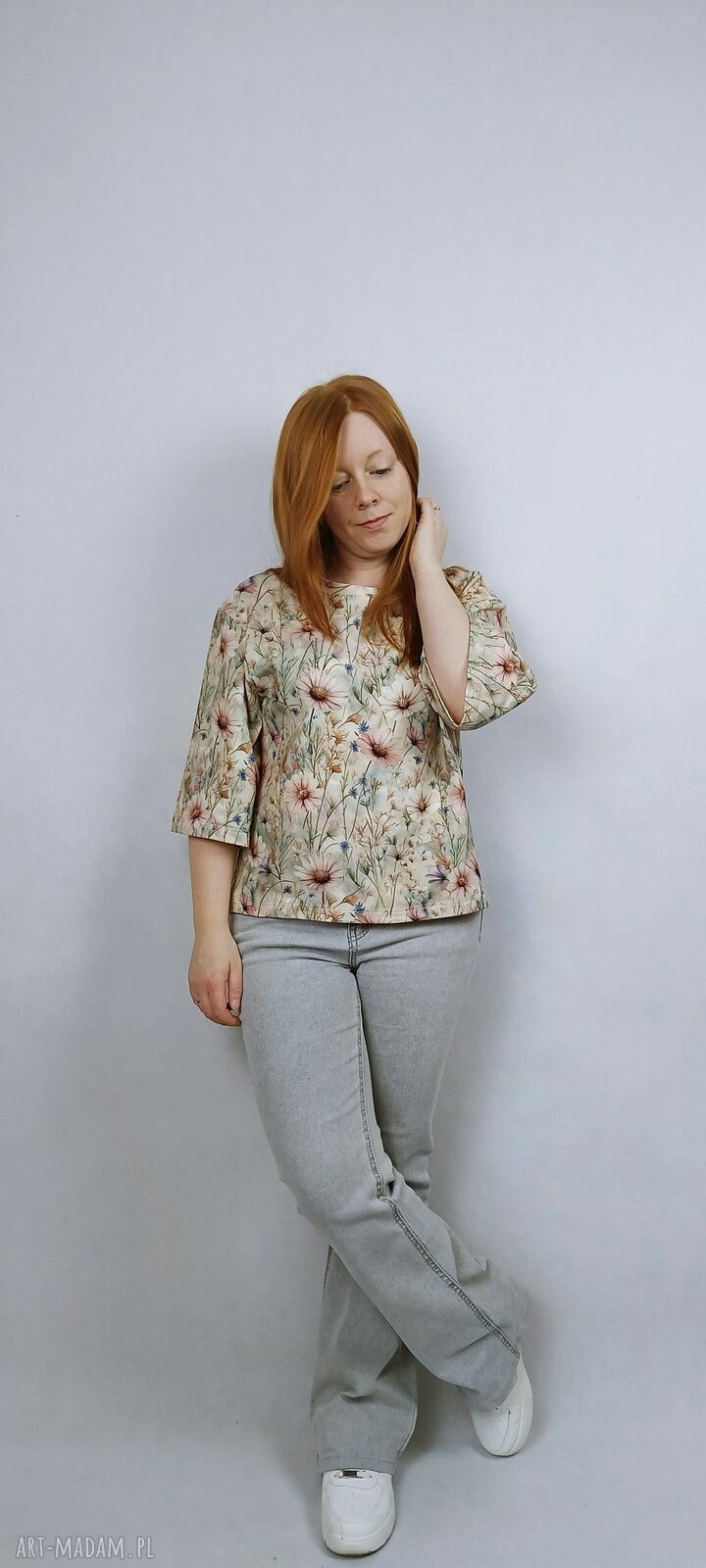 T-shirt damski CHILL DZIKA ŁĄKA - kobiecy oversize i miękki jersey