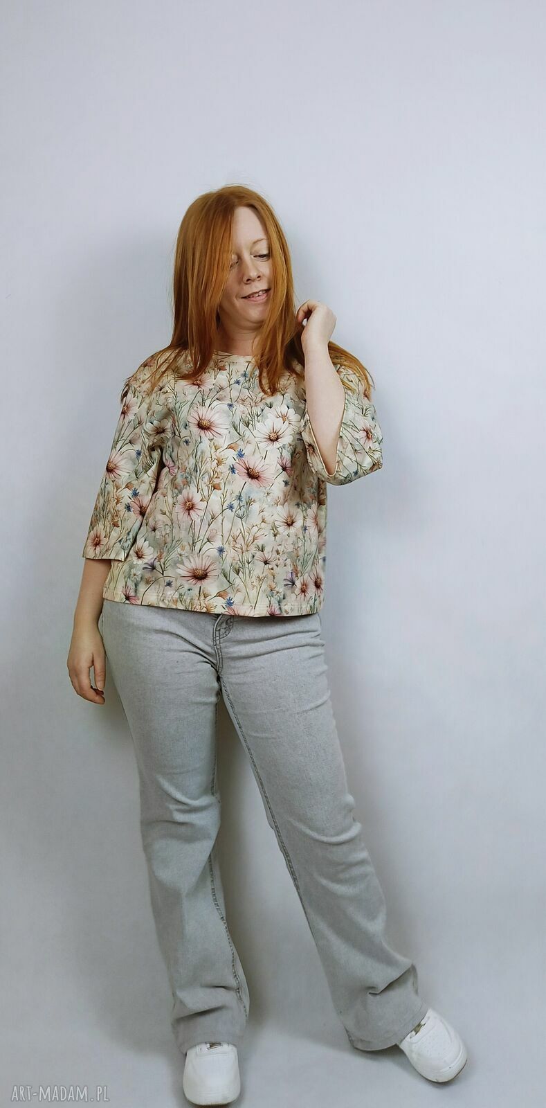 T-shirt damski CHILL DZIKA ŁĄKA - kobiecy oversize i miękki jersey