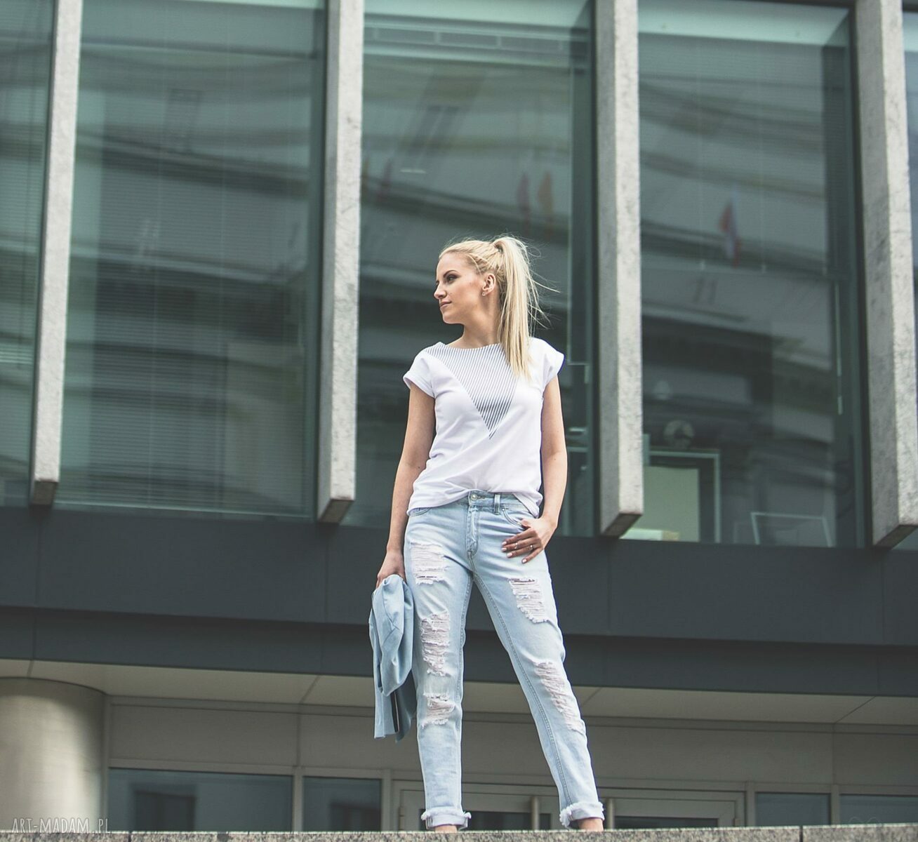 T-shirt Lonely Shape Grey - rozmiar M