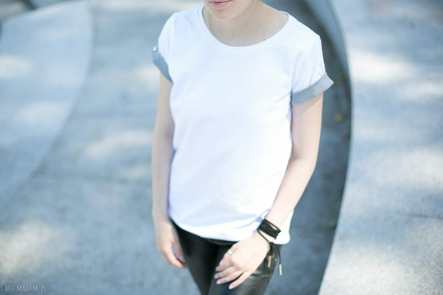 T-shirt - Koszulka Grey Sleeves, rozmiar M