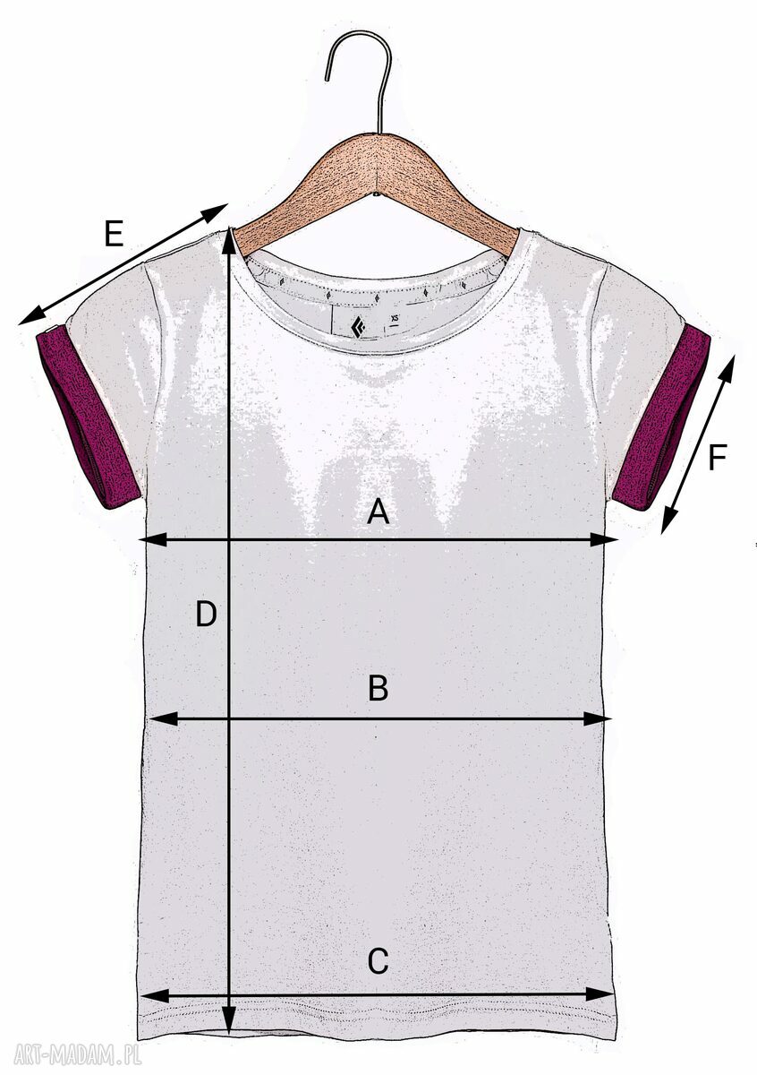 T-shirt - koszulka pink sleeves, ROZMIAR L