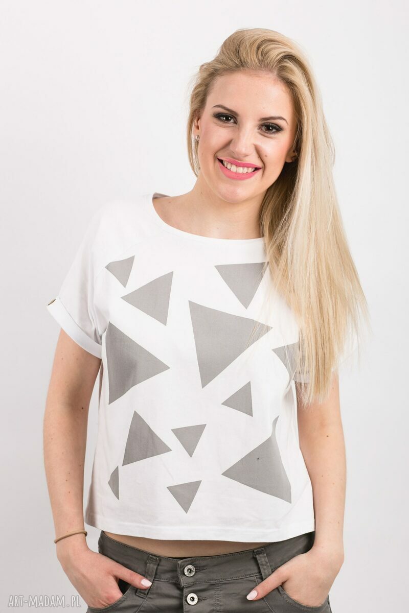 T-shirt - koszulka triangle mess grey, rozmiar m