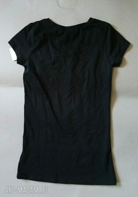 T-shirt z pająkami - autorski nadruk, rozmiar S (czarny)