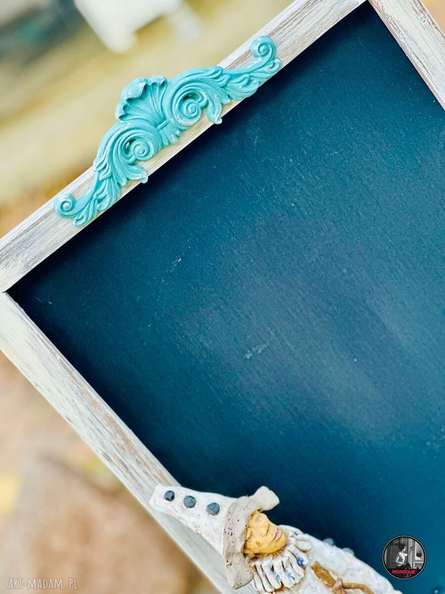 Tablica kredowa shabby chic 50 x 40 cm na domowe zapiski