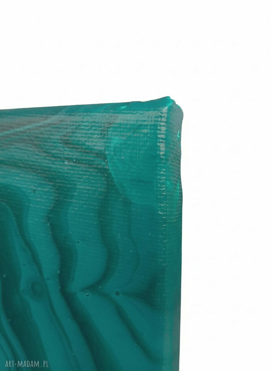 Tajemnica głębin - ręcznie malowany obraz akrylowy 30x30 w technice acrylic pouring