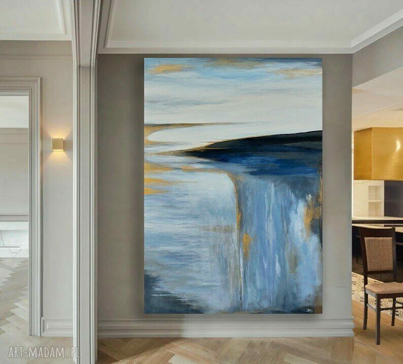 Tajemnica Oceanu - nowoczesny obraz akrylowy na płótnie 70x100 cm
