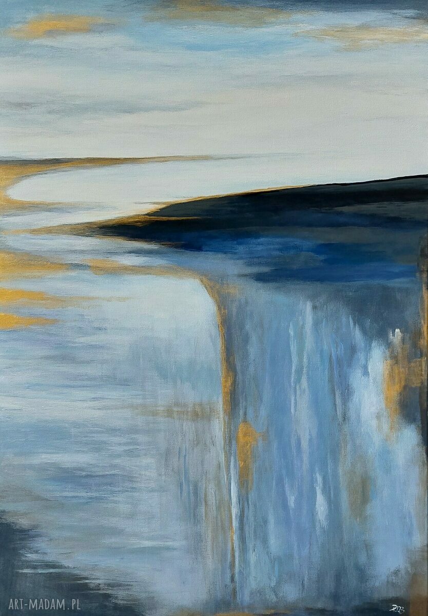 Tajemnica Oceanu - nowoczesny obraz akrylowy na płótnie 70x100 cm