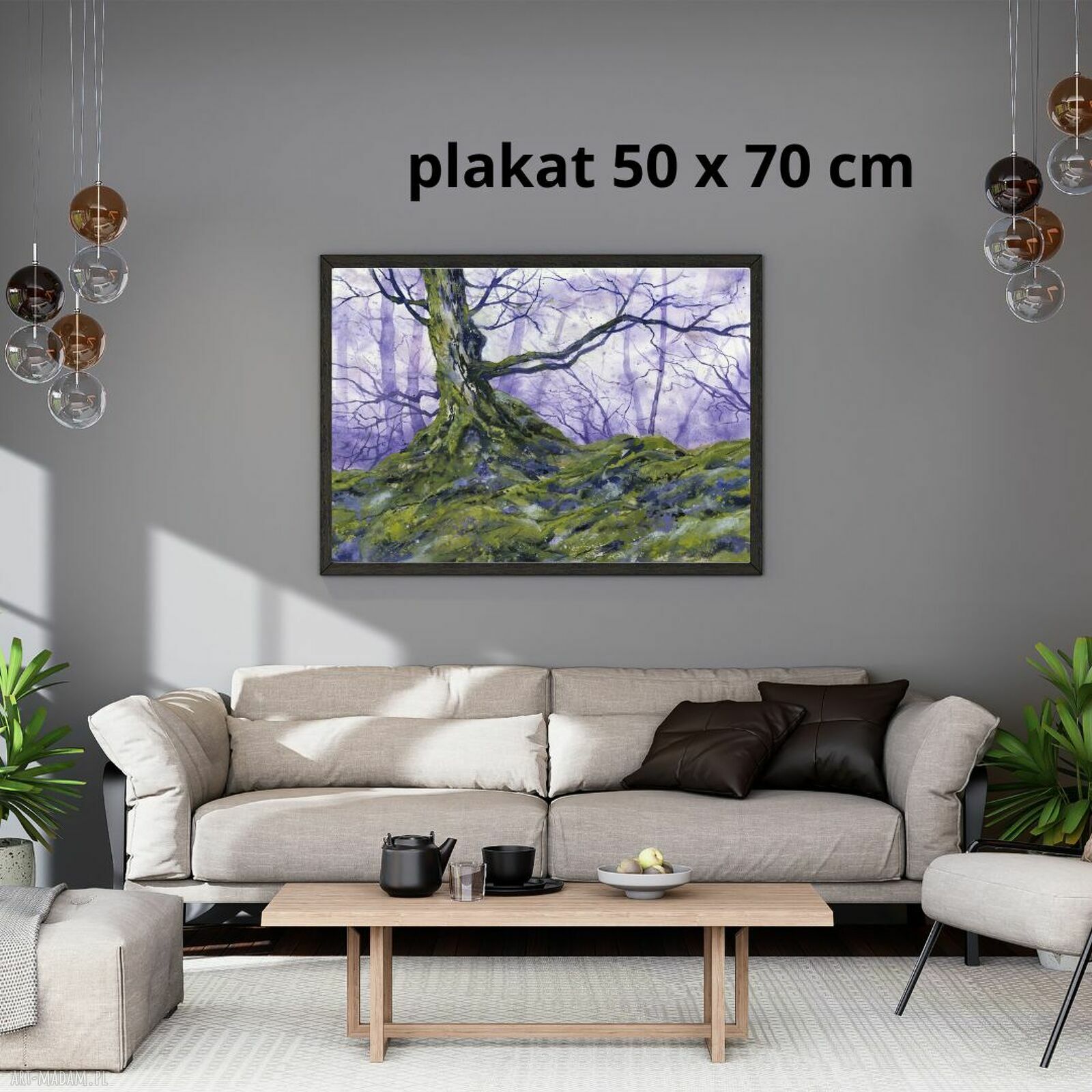 Autorski plakat na ścianę do stylowego wnętrza