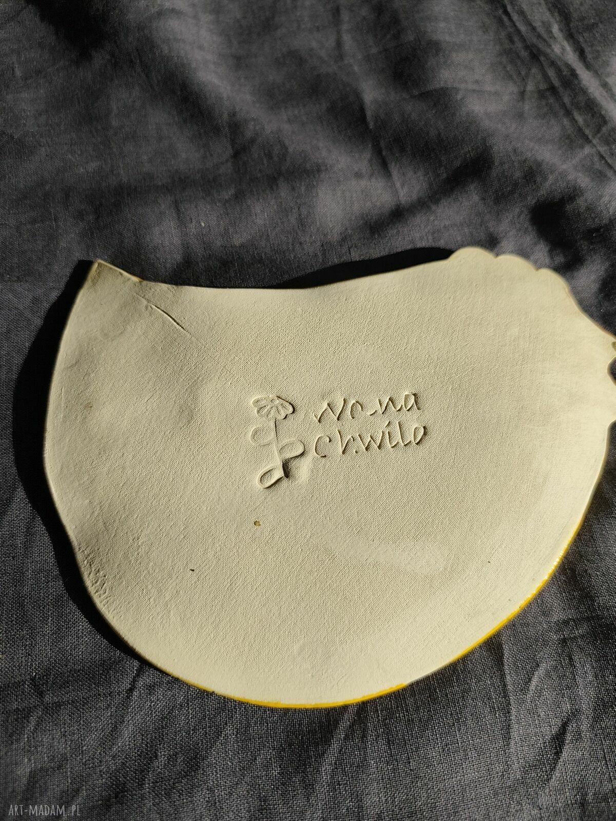 Talerz kurka ceramiczny - Wielkanoc, ceramika handmade