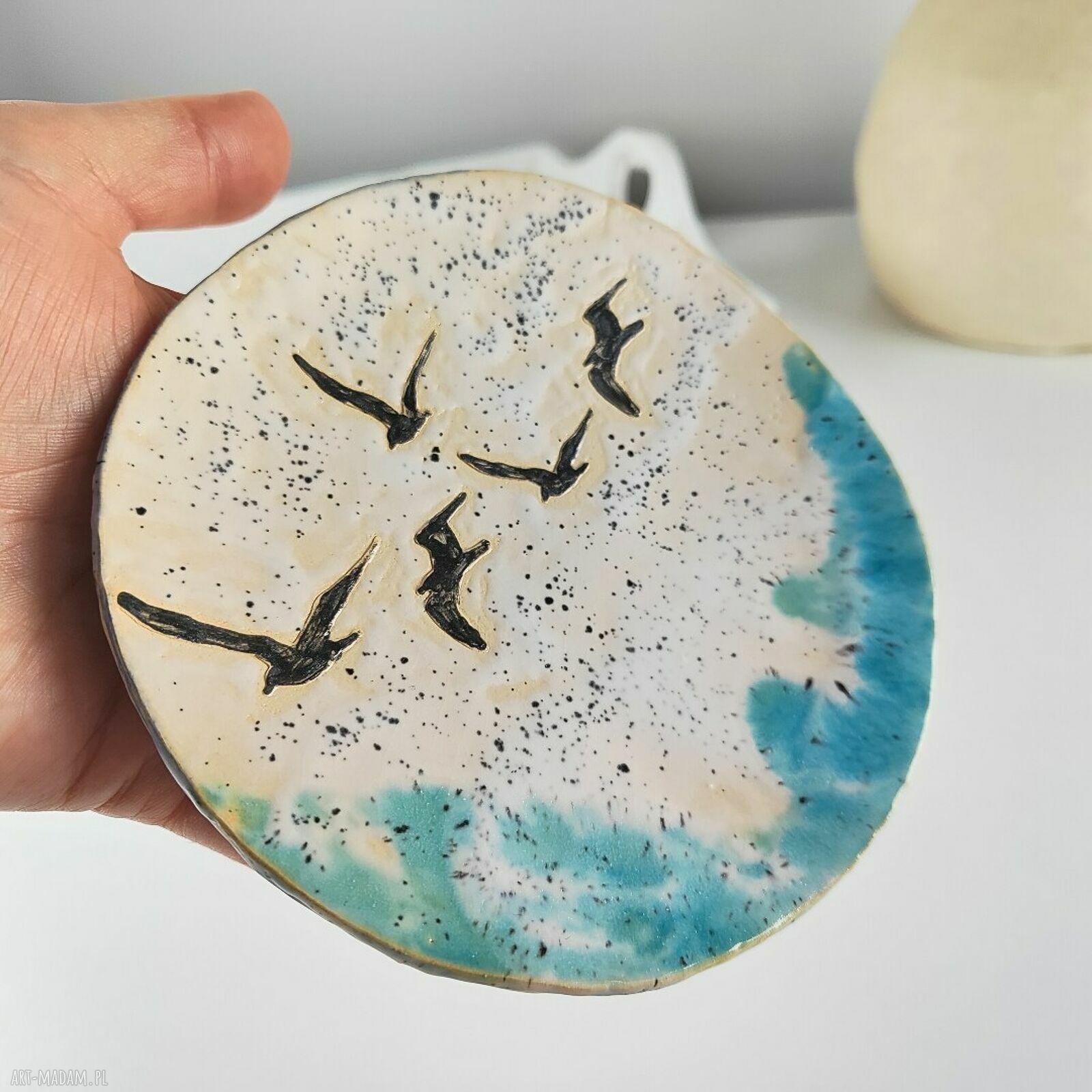 Talerzyk na biżuterię Morze - ceramiczna podstawka do Twojej codziennej rutyny