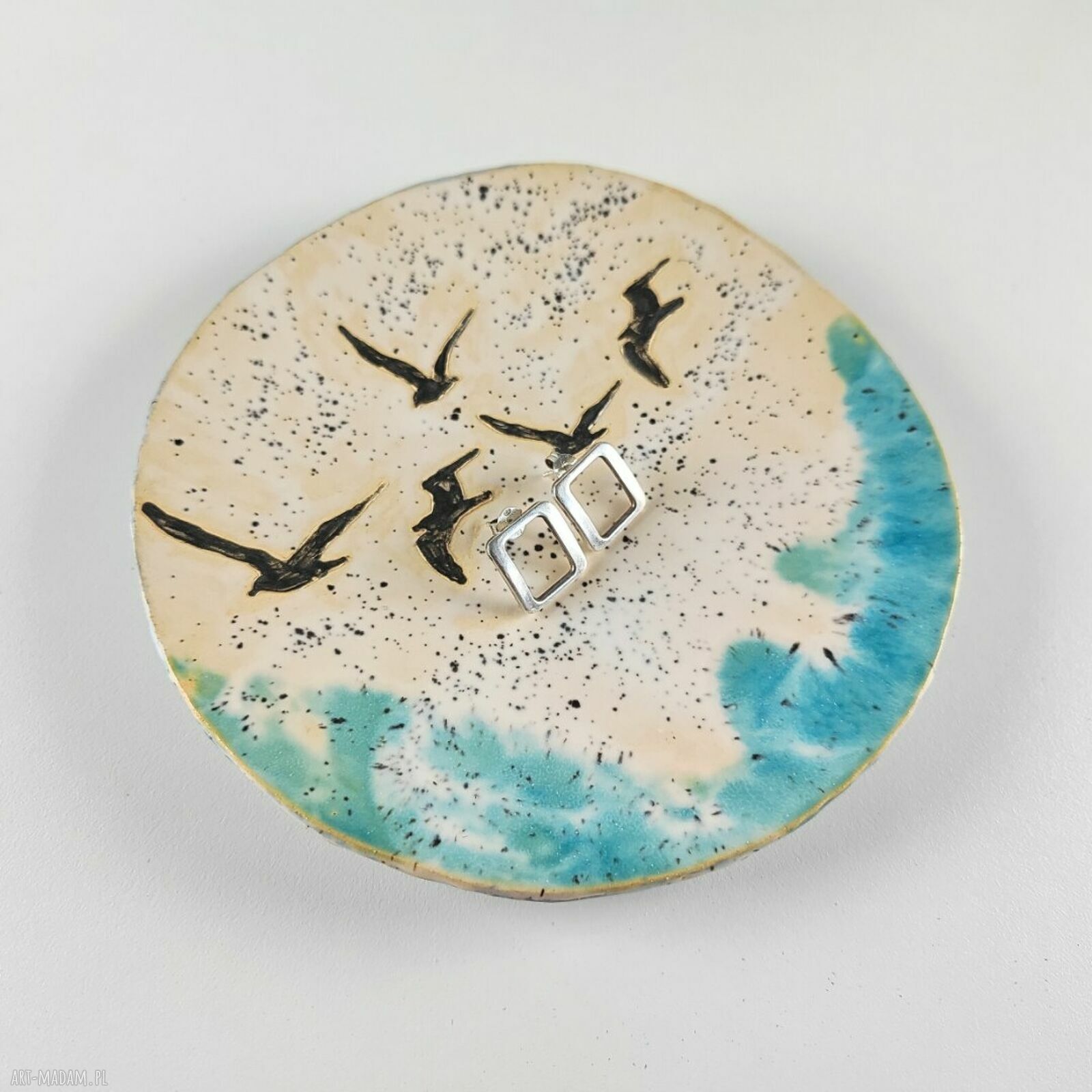 Talerzyk na biżuterię Morze - ceramiczna podstawka do Twojej codziennej rutyny