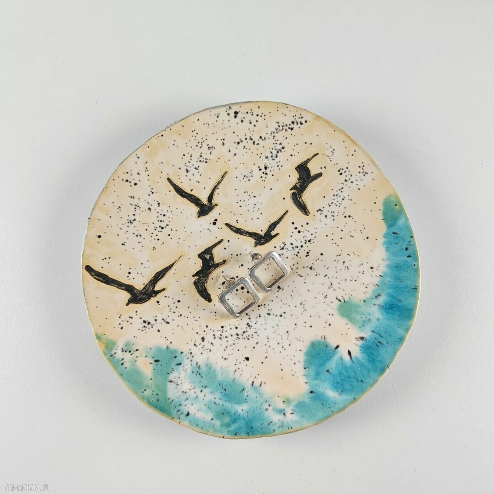 Talerzyk na biżuterię Morze - ceramiczna podstawka do Twojej codziennej rutyny