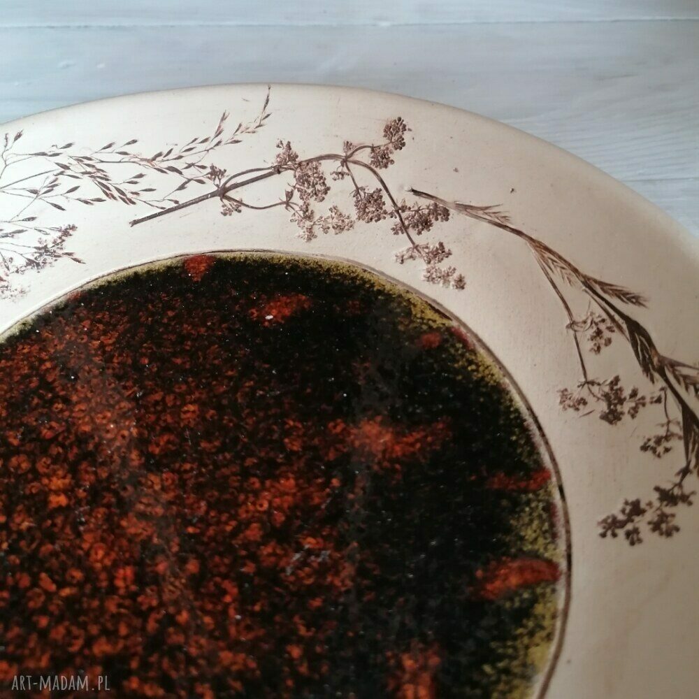 Talerzyk ceramiczny Livada - motyw łąki