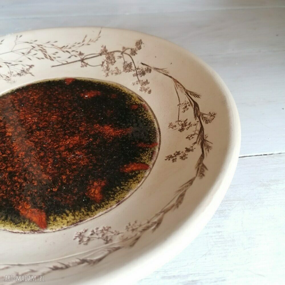 Talerzyk ceramiczny Livada - motyw łąki