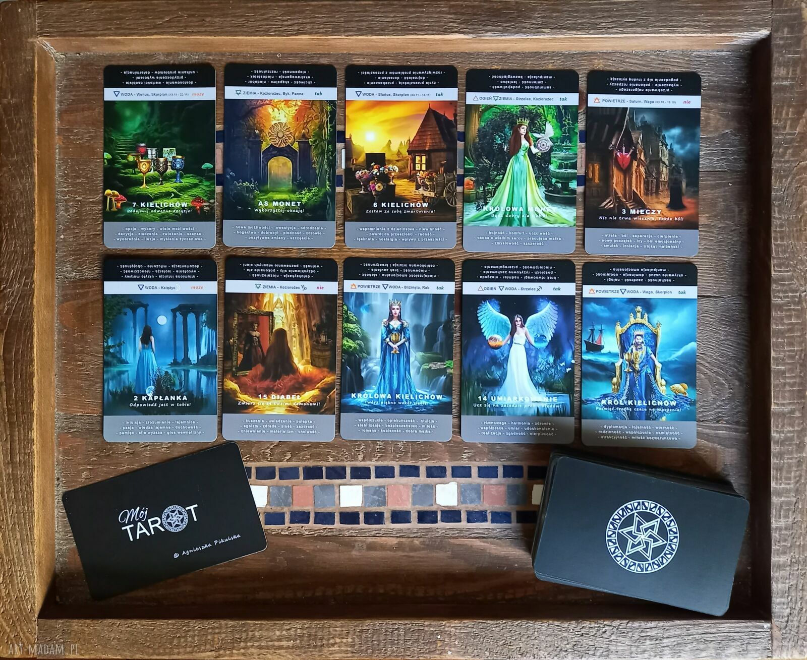 Mój TAROT Agnieszki Pikulskiej - autorska talia 79 kart