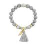 autorskie bransoletki tassel grey