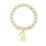 handmade bransoletki tassel ivory