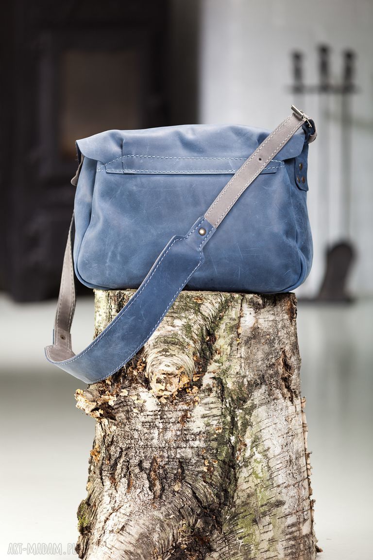 Skórzana listonoszka teczka na laptopa NavahoClothing - vintage, pojemna i wygodna