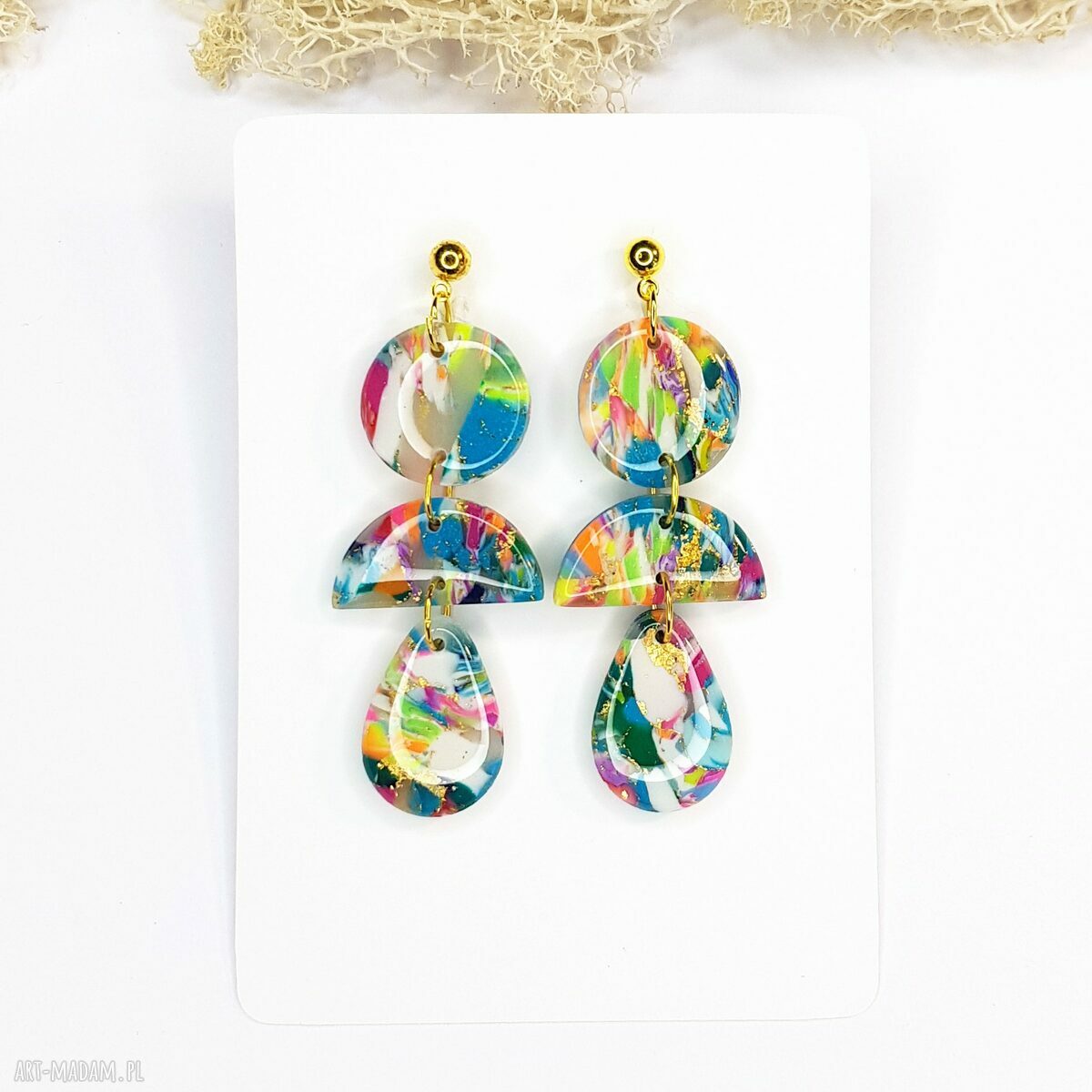 Kolczyki Tęczowa Magia - kolorowe i lekkie boho