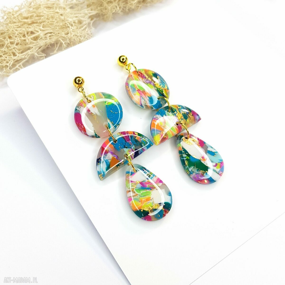 Kolczyki Tęczowa Magia - kolorowe i lekkie boho