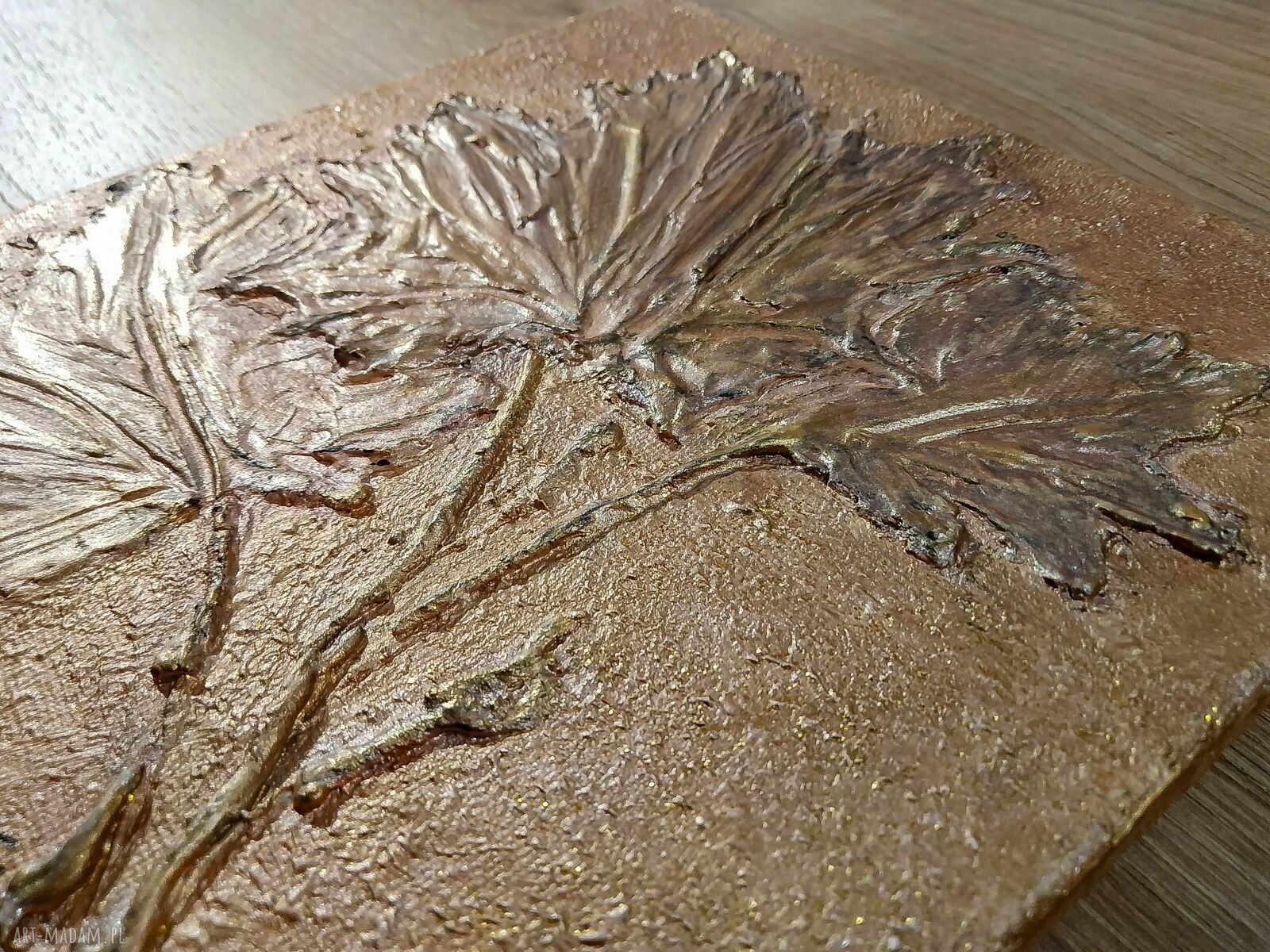 Ręcznie malowany tryptyk 3D - luksusowe obrazy strukturalne