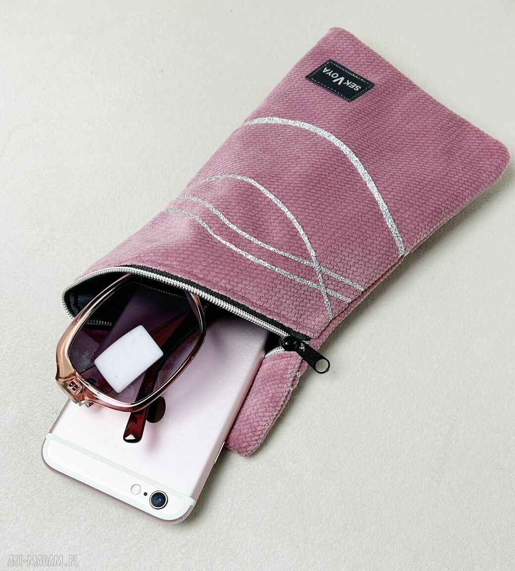 Welurowe etui na telefon lub okulary ZERO WASTE 35
