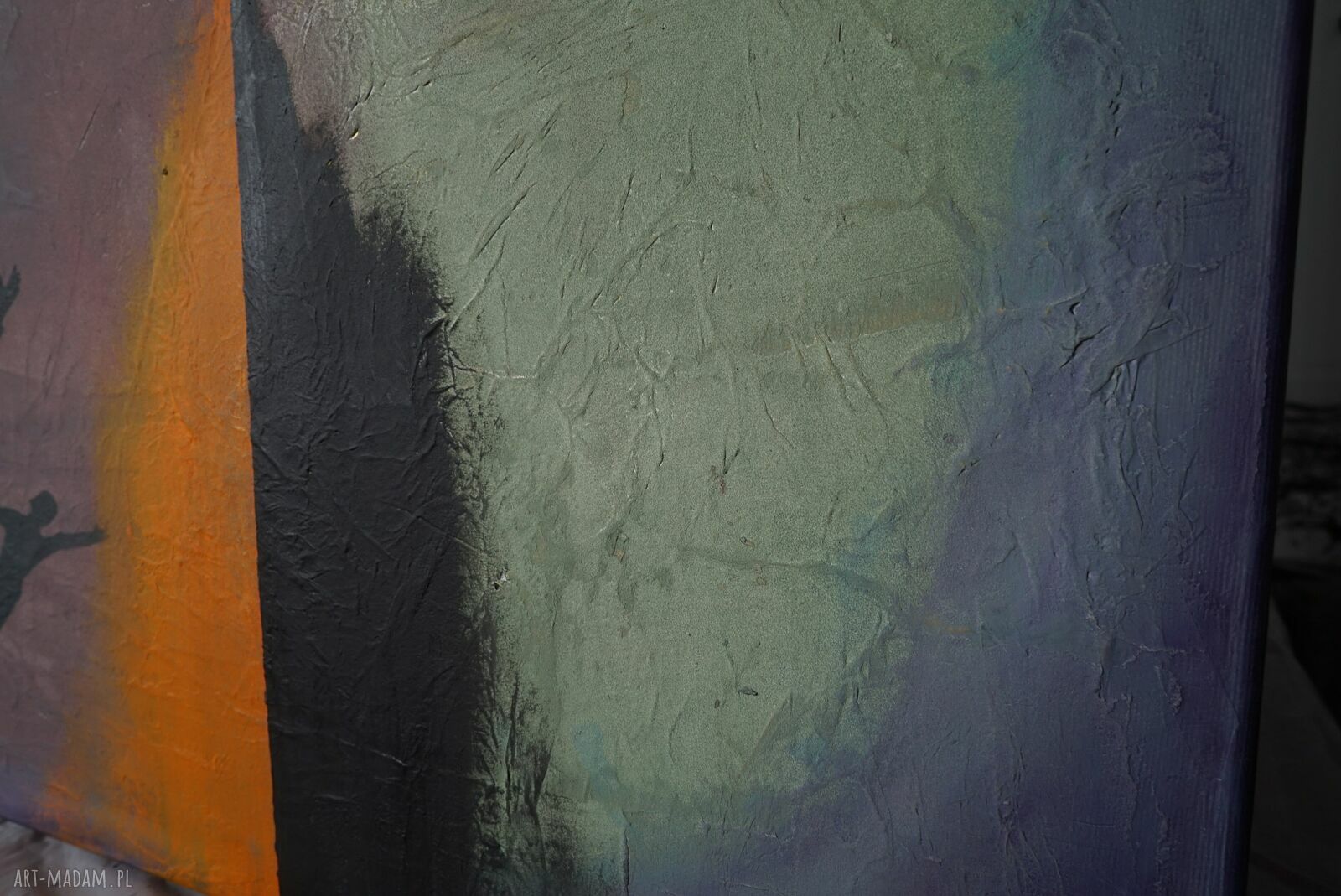 Teraz już dotrę tam - oryginalny obraz abstrakcyjny na płótnie 100x100 cm