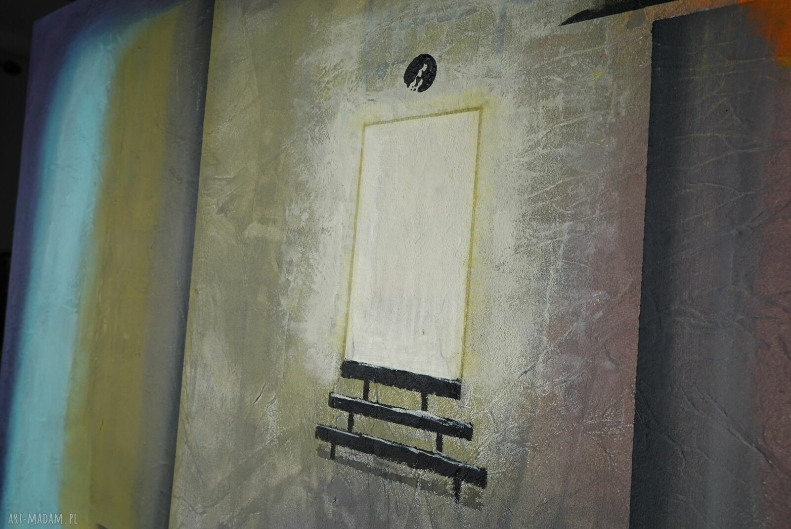 Teraz już dotrę tam - oryginalny obraz abstrakcyjny na płótnie 100x100 cm