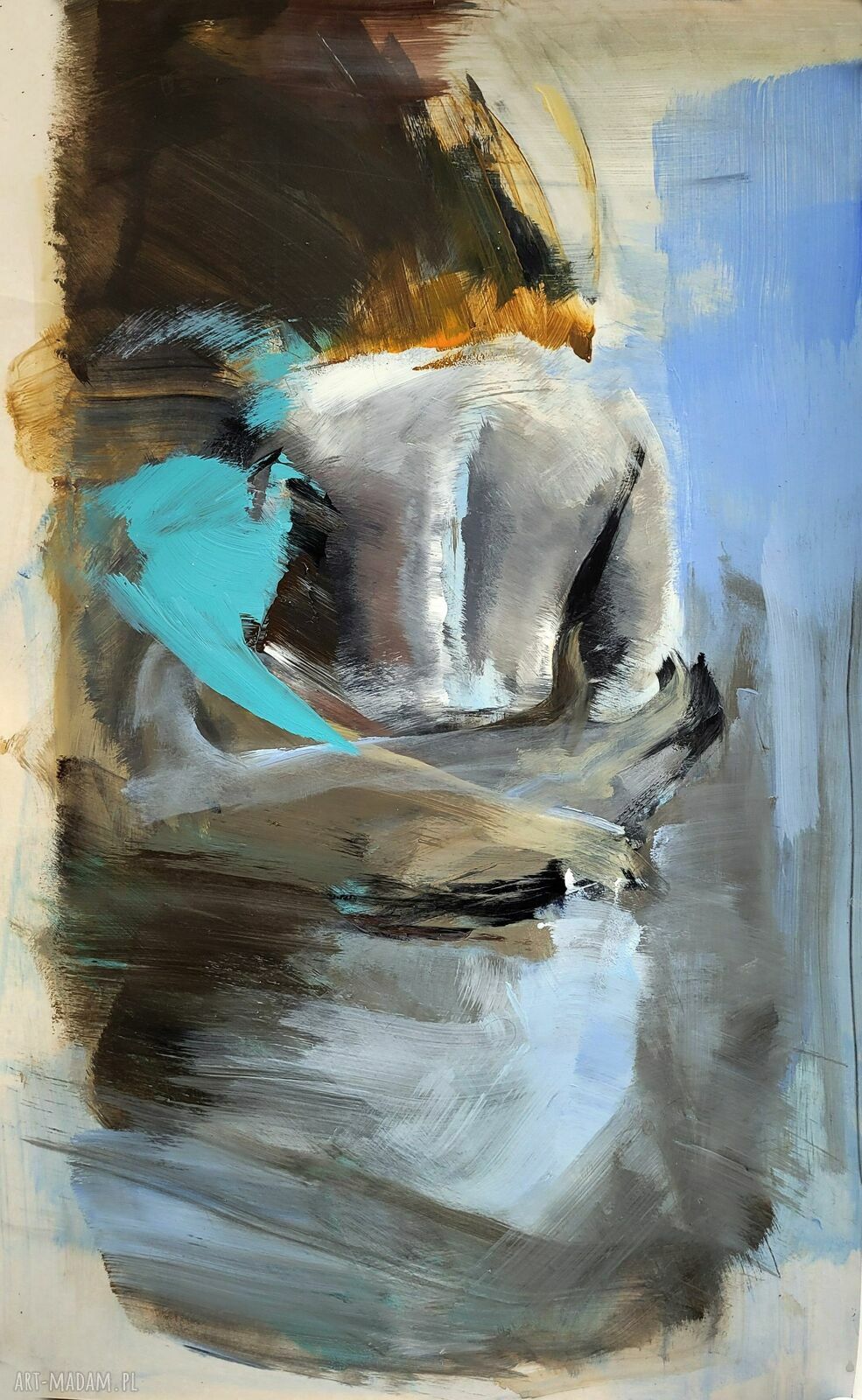 Terqua 50x80 cm - obraz Louka z drukiem fine art i akrylem