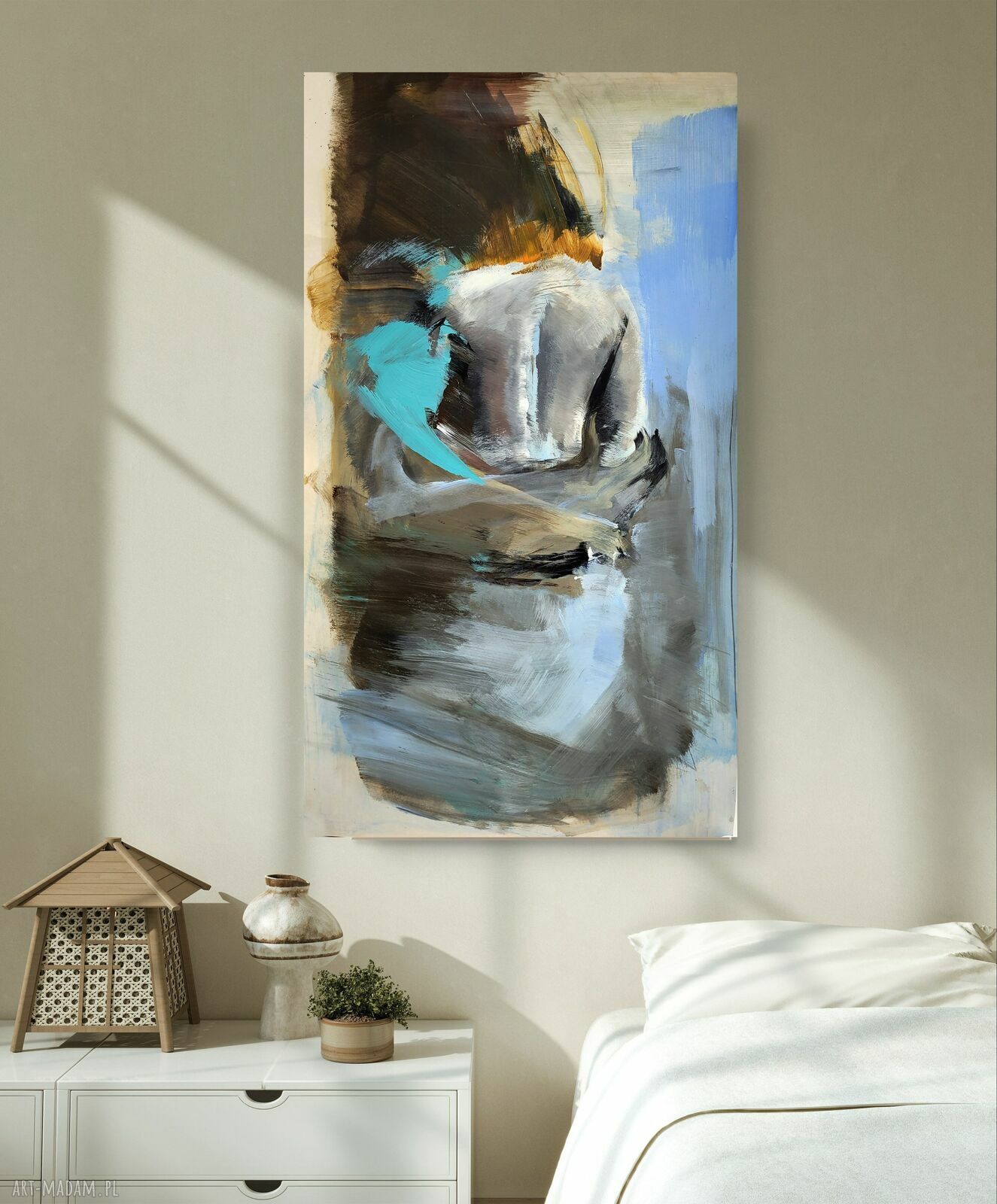 Terqua 50x80 cm - obraz Louka z drukiem fine art i akrylem