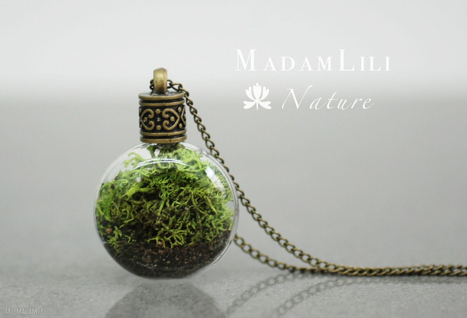 ♥ Terrarium ♥ Naszyjnik Część natury