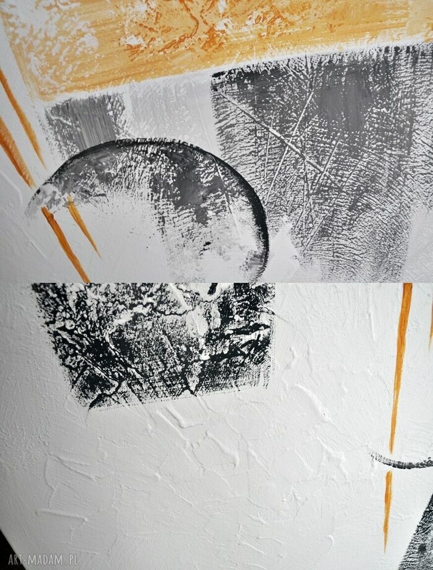 The Arrow 2 - abstrakcyjny duży obraz akrylowy na płótnie 140 x 100 cm (diptych)